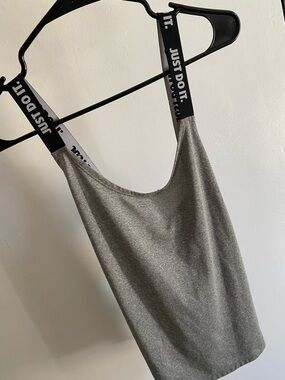 Nike Grey Dri-FIT Performance Tee with Black Logo